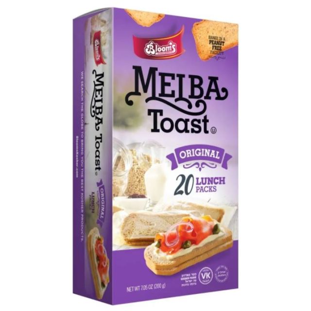 Blooms Melba Toast Original  20 Lunch Packs 7.05 Oz